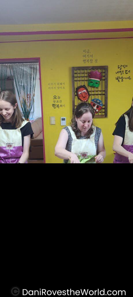 Dani cooking class- great activity for solo female travelers to meet other people