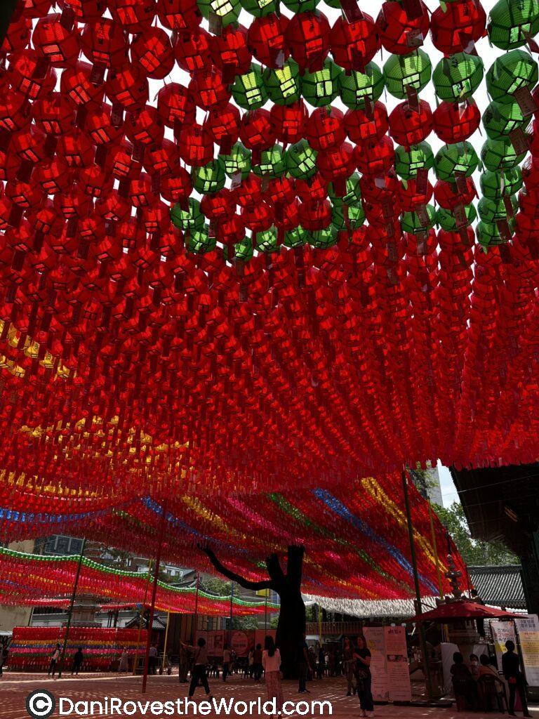 Celebrating buddha's birthday at Jogyesa Temple in Seoul