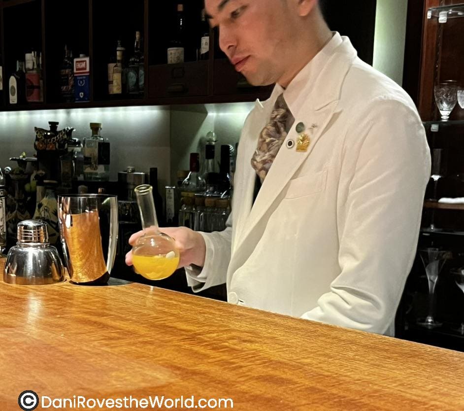 As one of the coolest speakeasy bars I have found in a sea of kyoto cocktail bars, this bar is called Apotheca. It is unique in the fact that they had no menu. I also loved that it was a local bar.