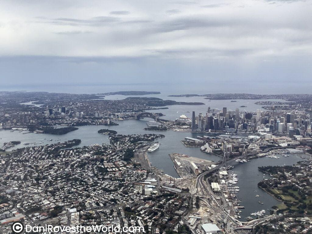 Learn how to be flexible and adapt to changes. This picture is of Sydney Australia from the airplane on the way to Melbourne. I booked it for the wrong dates but I made the best of it.