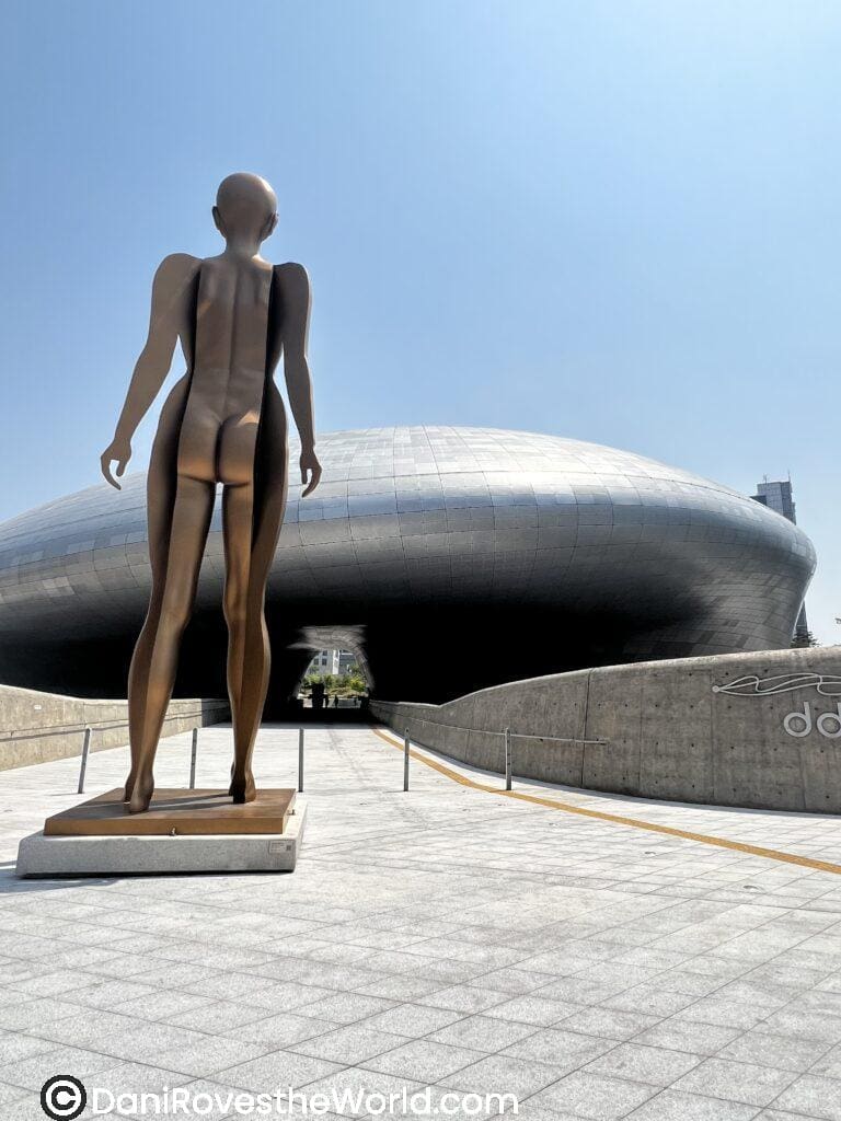 If you visit Seoul during Monsoon season, plan on indoor activities like visiting DDP. Take advantage of the changing exhibits or one of the other museums Seoul has to offer.