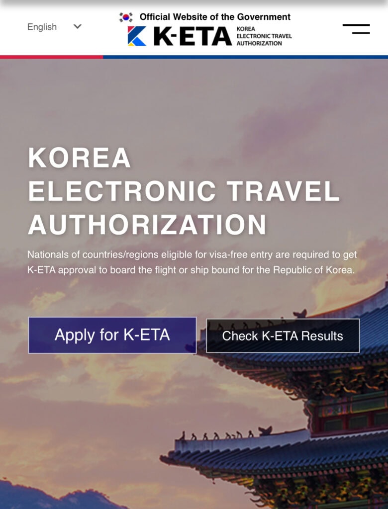 The K-ETA website makes it easy to apply for a VISA before entering South Korea making your layover entry easy.